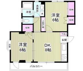 シャトー新所沢の物件間取画像